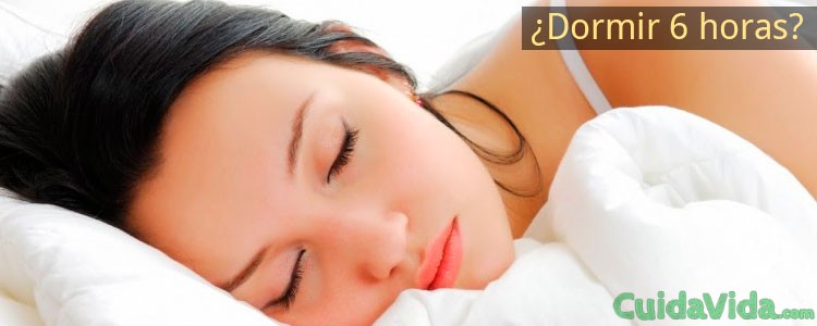 Dormir 6 horas es malo para la salud